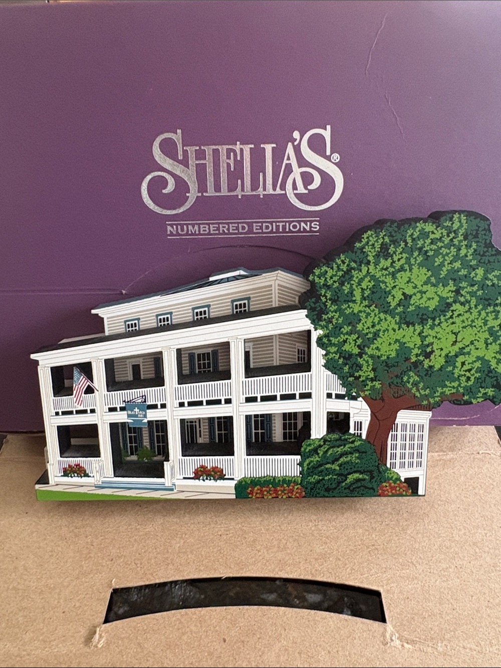 Vintage 1999 Sheila’s Houses Blue Max Inn Chesapeake City MD Wooden Collectible